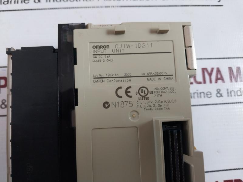 Omron Cj1W-id211 Input Unit 24V Dc 7Ma 120314