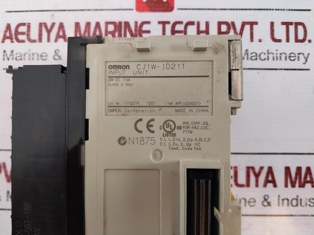 Omron Cj1W-id211 Input Unit Cj1W-ter01 0D-507-18P/Od-507-18P