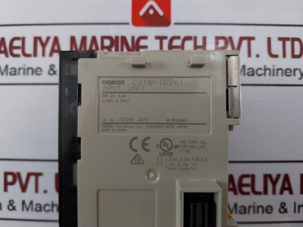 Omron Cj1W-id261 Digital Input Unit 24V Dc 4.1Ma Class 2