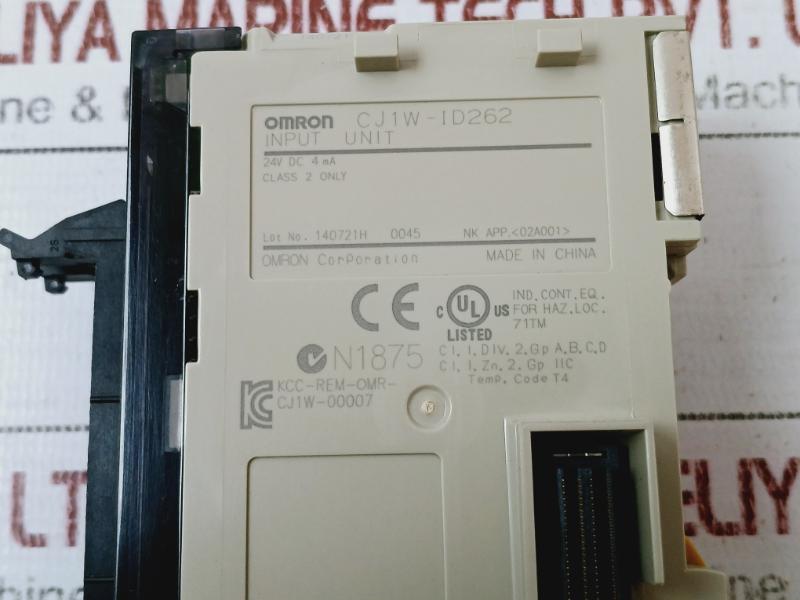 Omron Cj1W-id262 Digital Input Unit 24V Dc 4Ma Id262