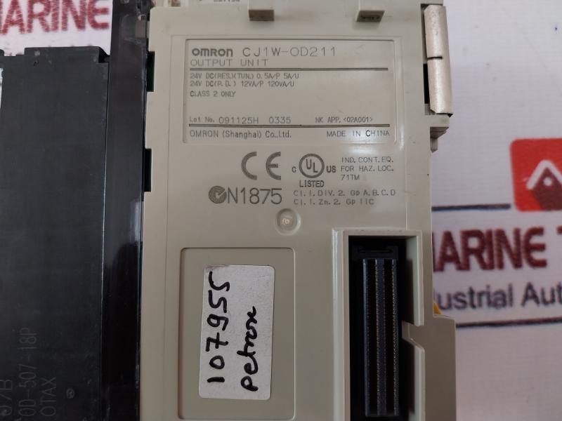 Omron Cj1W-od211 Output Unit Dc24V 0.5A 0D-507-18P/Od-507-18P
