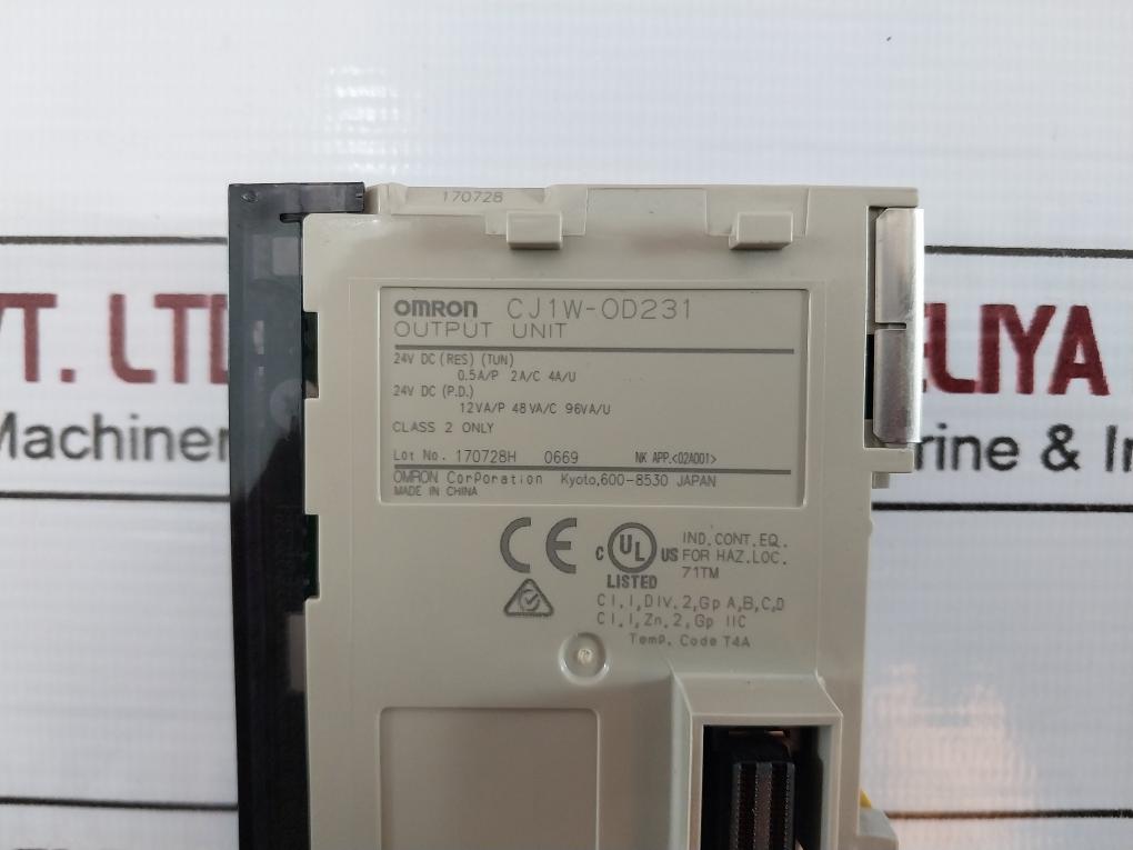 Omron Cj1W-od231 Plc Output Unit Module 24V Dc Class 2