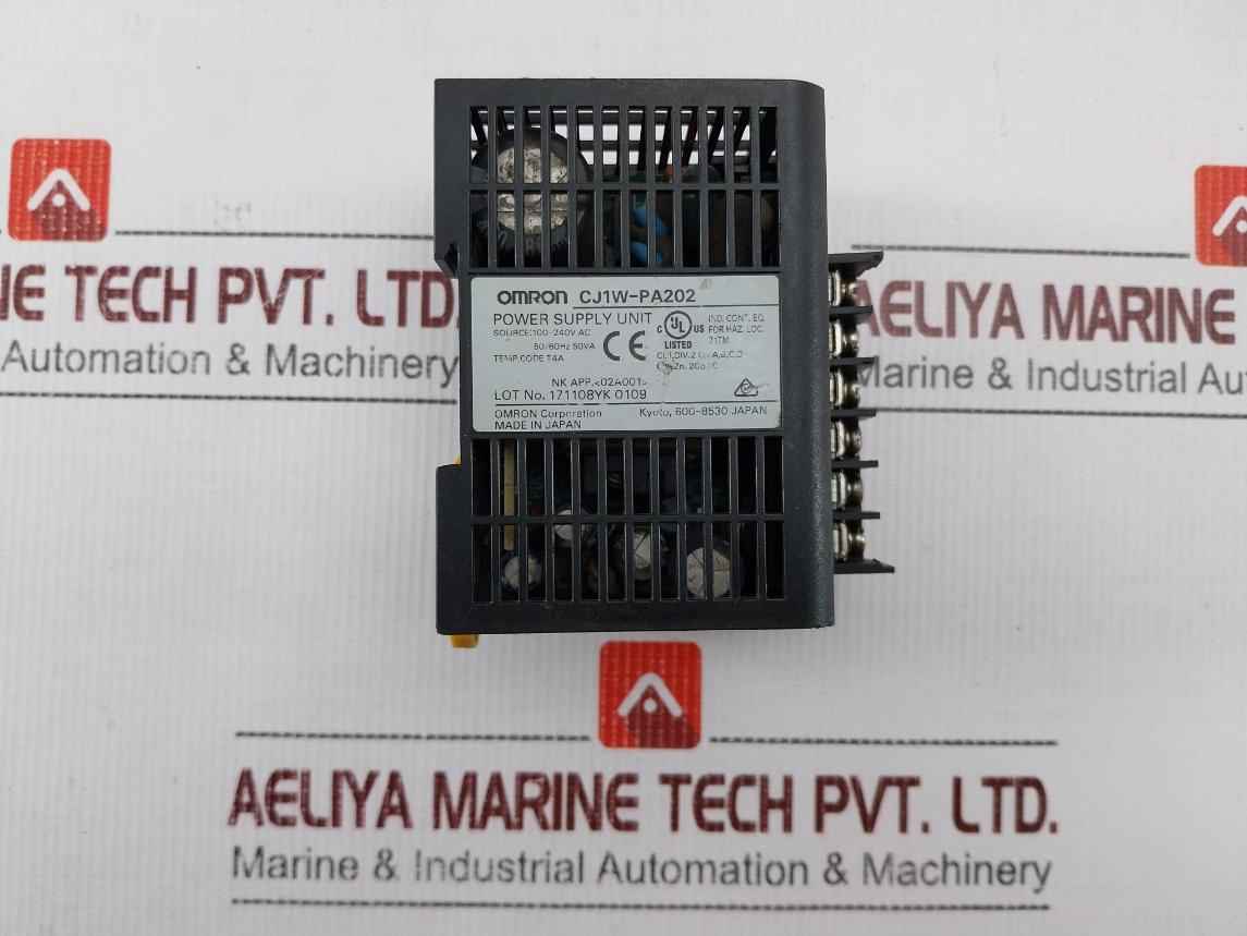 Omron Cj1W-pa202 Power Supply Unit(Not Working)