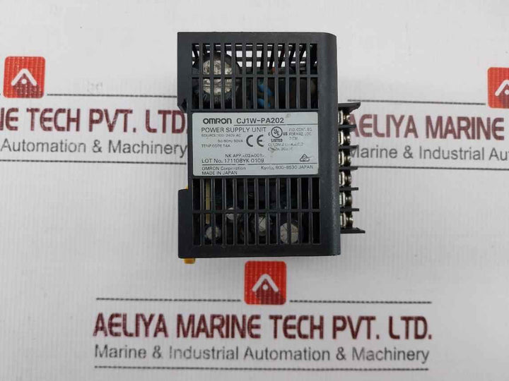 Omron Cj1W-pa202 Power Supply Unit(Not Working)