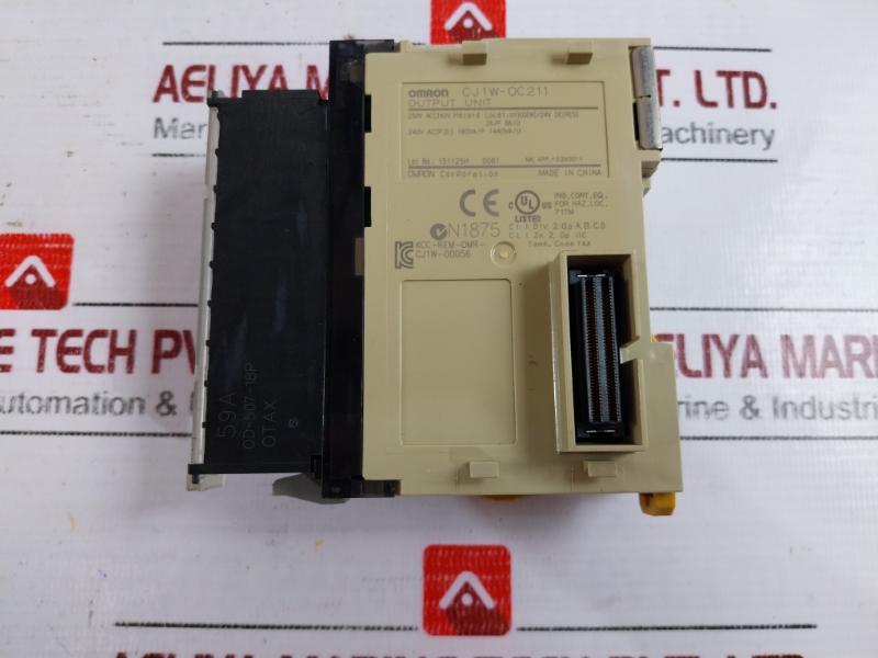 Omron Cj1W-pa202(Power Supply Unit), Cj2M-cpu11(Cpu Unit), Cj1W-id211(Input Unit), Cj1W-oc211(Output Unit) Module Rack