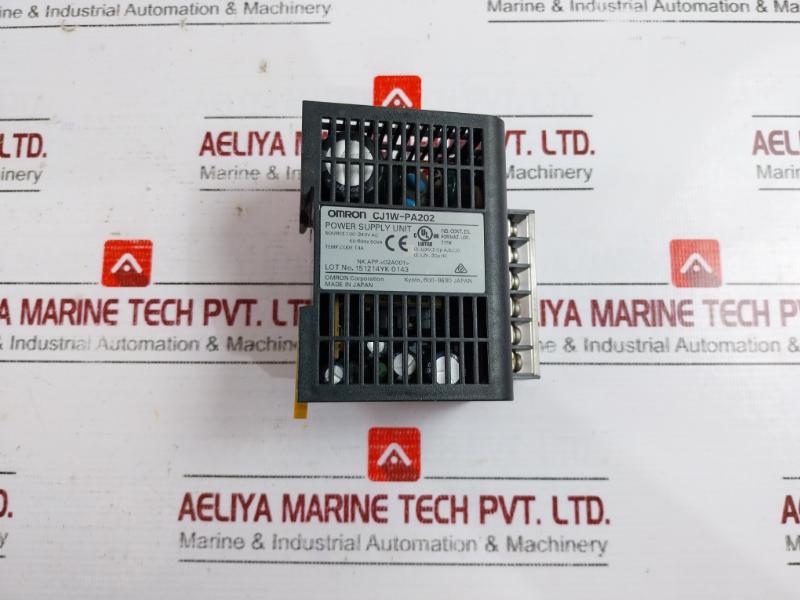 Omron Cj1W-pa202(Power Supply Unit), Cj2M-cpu11(Cpu Unit), Cj1W-id211(Input Unit), Cj1W-oc211(Output Unit) Module Rack