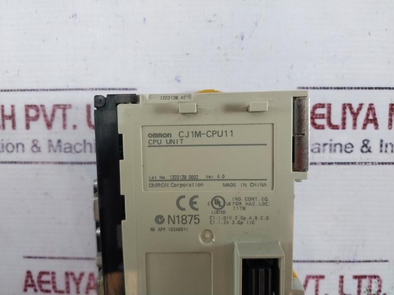 Omron Cj1W-pd025, Cj1M-cpu11, Cj1W-ic101, Cj1W-id211 Plc Module Rack