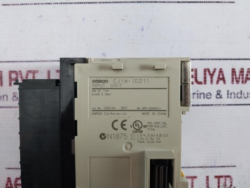 Omron Cj1W-pd025, Cj1M-cpu11, Cj1W-ic101, Cj1W-id211 Plc Module Rack