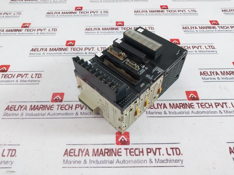 Omron Cj1W-pd025, Cj1M-cpu11, Cj1W-ic101, Cj1W-id211 Plc Module Rack