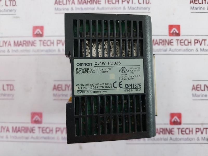 Omron Cj1W-pd025, Cj1M-cpu11, Cj1W-ic101, Cj1W-id211 Plc Module Rack