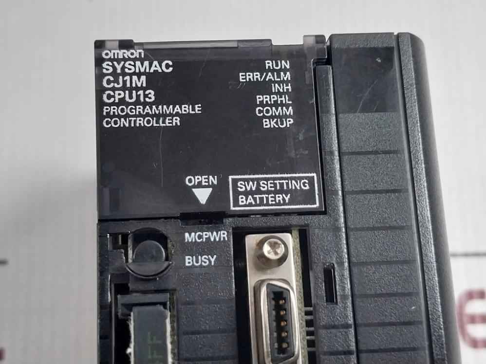 Omron Cj1m-cpu13 Programmable Controllers 94v-0 Ver 4.0 2260694-2a