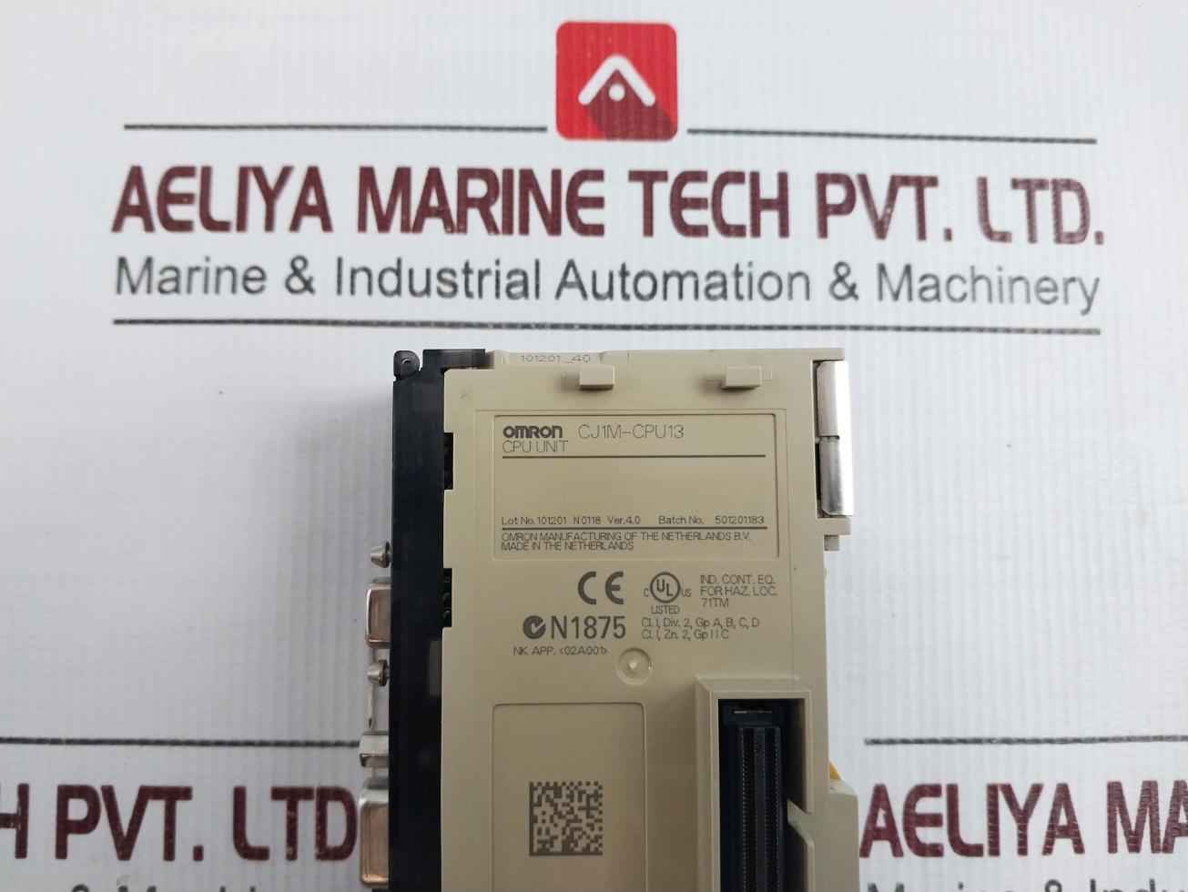 Omron Cj1m-cpu13 Programmable Controllers 94v-0 Ver 4.0 2260694-2a