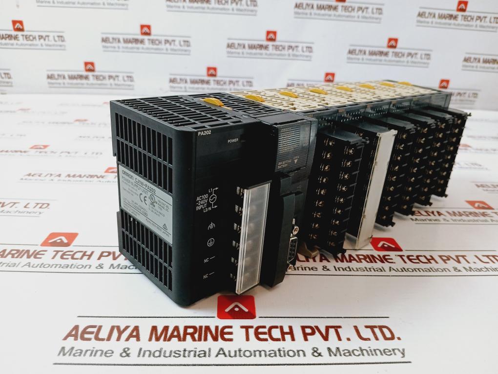 OMRON CJ1W-PA202 POWER SUPPLY UNIT & CJ2M-CPU11 CPU UNIT