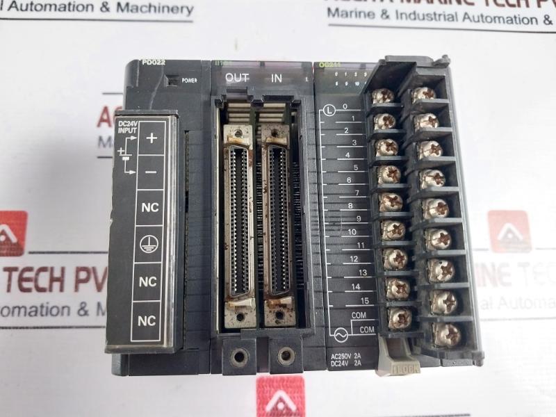 Omron Cj1W-pd022(Power Supply Unit), Cj1W-0C211(Output Unit), Cj1W-ii101(I/O Interface Unit) Plc Module Rack Dc24V 35W