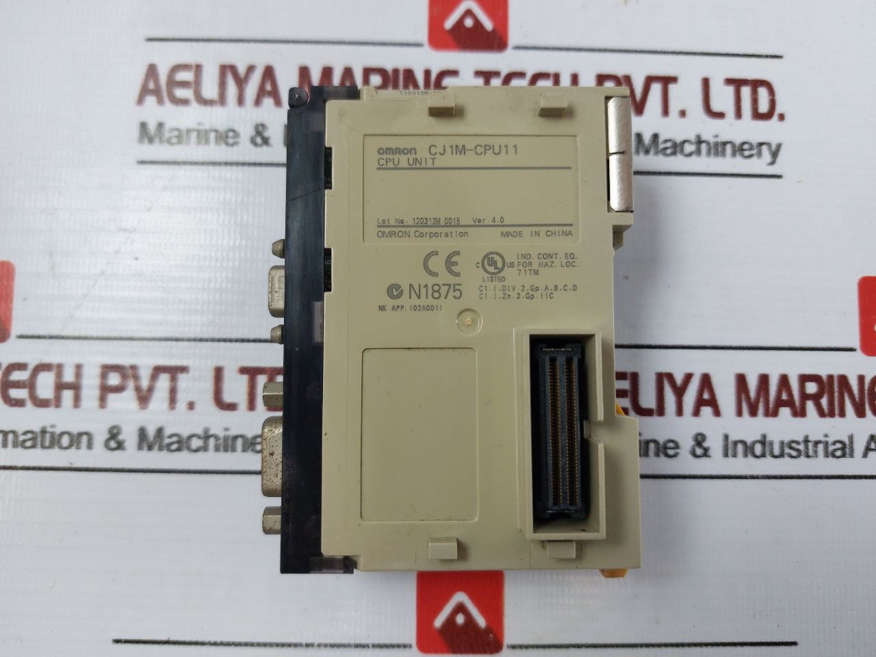 Omron Cj1w-pd022(Power Supply),cj1m-cpu11(Cpu Unit),cj1w-oc211(Output Unit) Rack