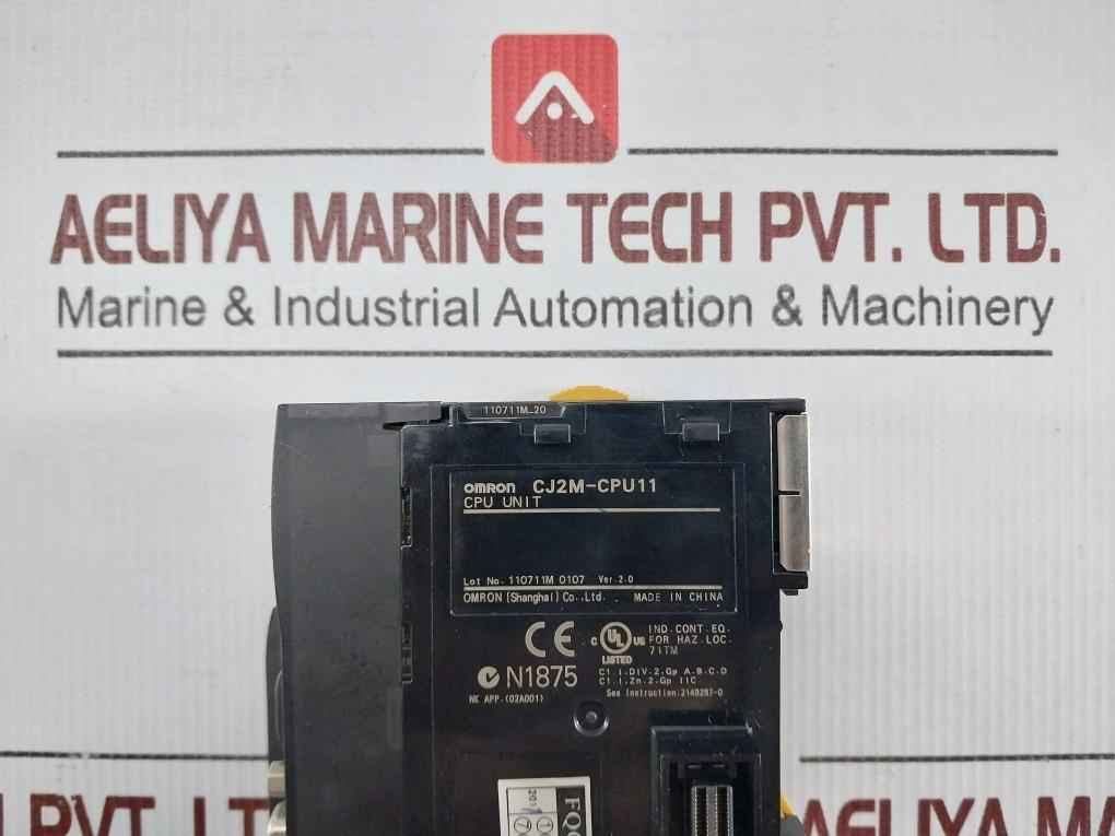Omron Cj2m-cpu11 Programmable Logic Controller Cpu Unit Ver. 2.0