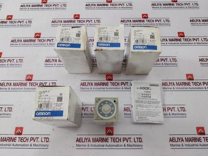 Lot of 4X Omron Corporation H3CR-A Timer Relay 100-240VAC/DC