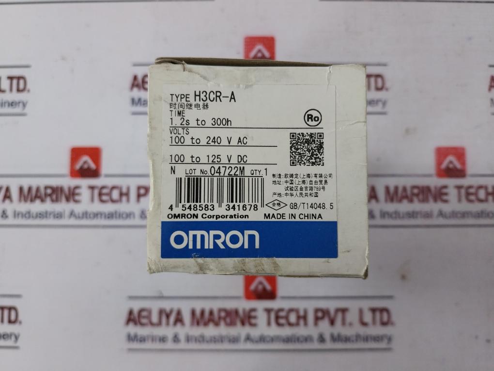 Lot Of 4X Omron Corporation H3Cr-a Timer Relay 100-240Vac/Dc