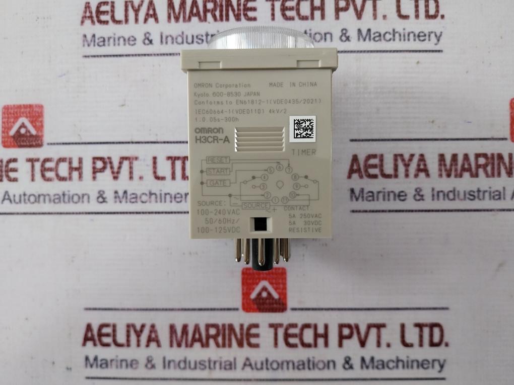 Lot Of 4X Omron Corporation H3Cr-a Timer Relay 100-240Vac/Dc