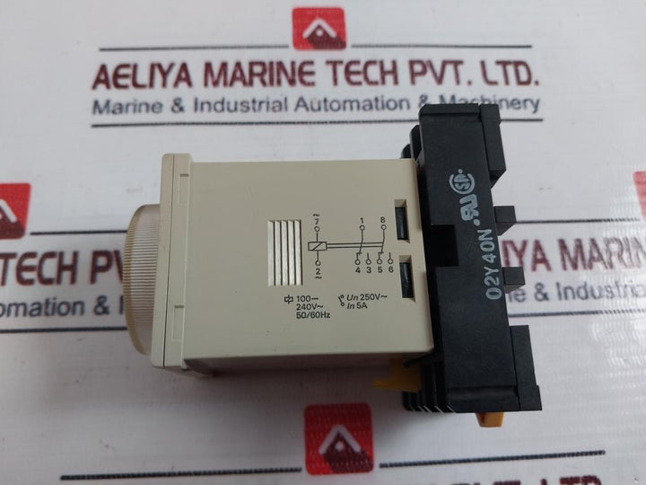 Omron Corporation H3CR Timer Relay 50/60HZ 5A 250VAC