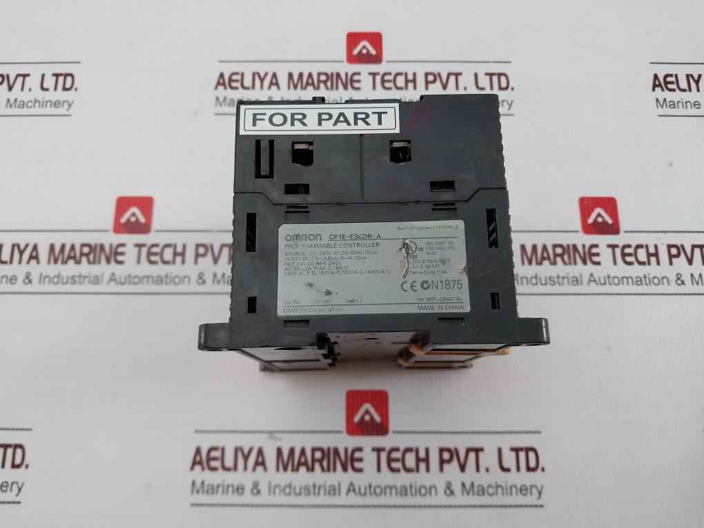 Omron Cp1E-e30Dr-a Programmable Controller Ver 1.1 240V Ac (Not Working)