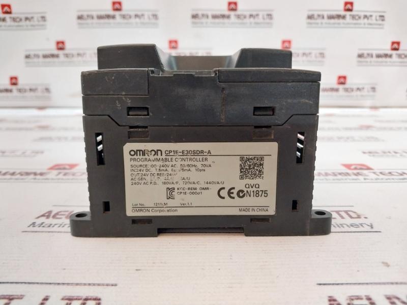 Omron Cp1E-e30Sdr-a Programmable Controller 100-240Vac 70Va 24Vdc 240Vac