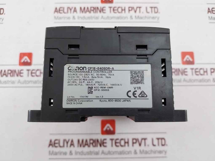 Omron Cp1E-e40Sdr-a Programmable Logic Controller 100-240V Ac-50/60Hz