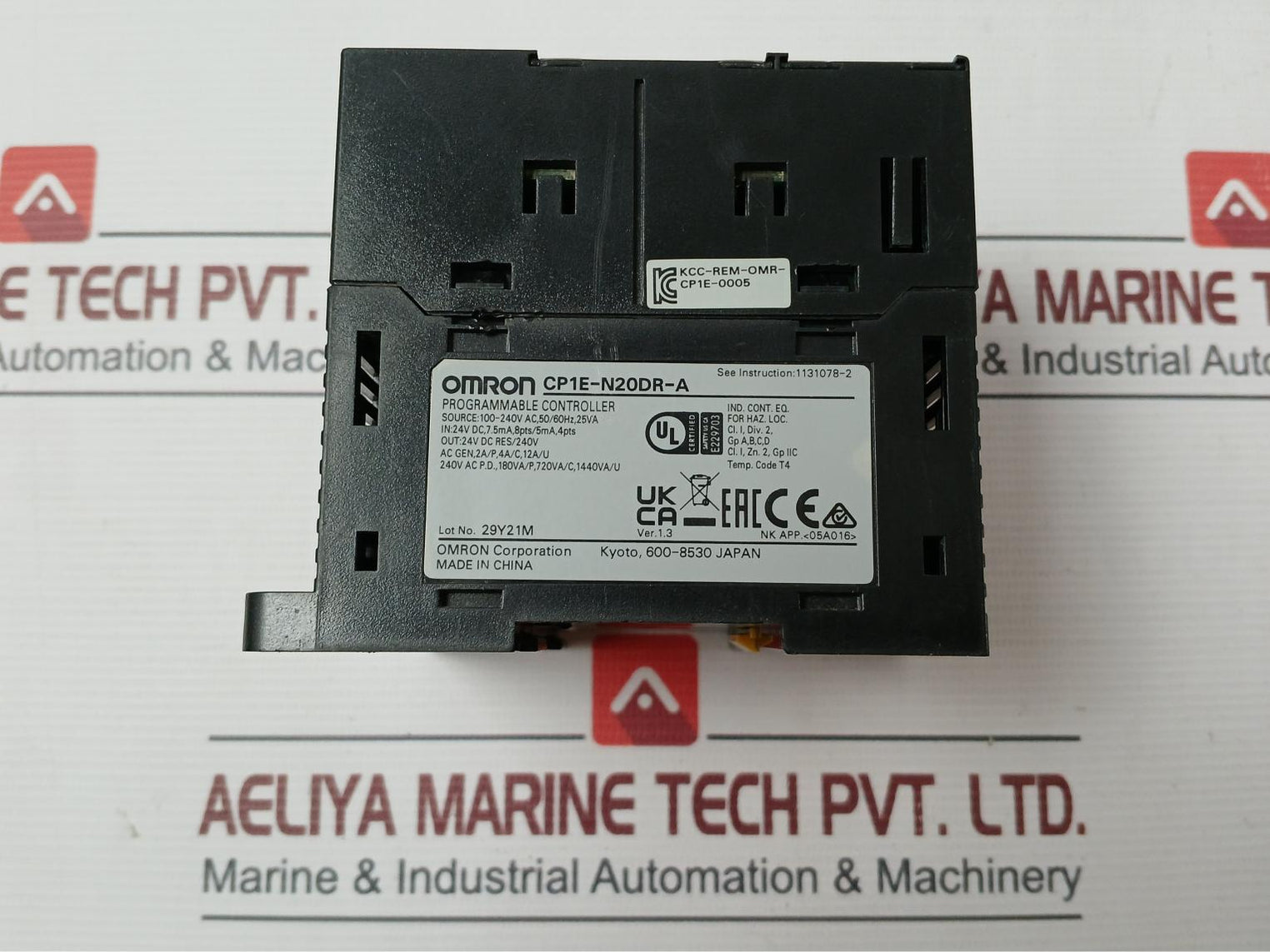 Omron Cp1E-n20Dr-a Plc I/O Module 100-240V Ac 50/60Hz 25Va E229703