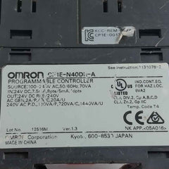 Omron Cp1E-n40Dr-a Programmable Logic Controller 100-240V Ac 50/60Hz
