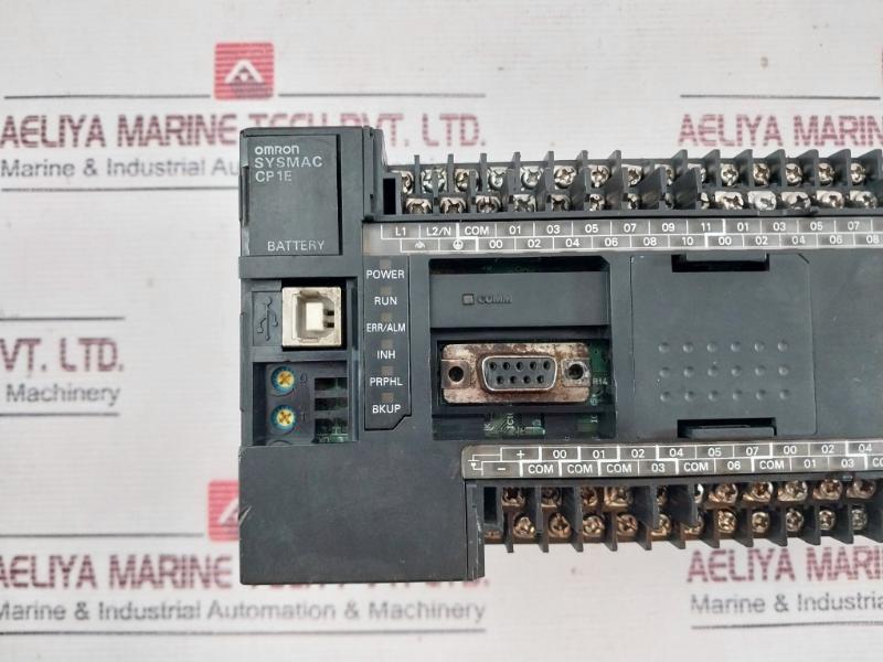 Omron Cp1E-n60Dr-a Programmable Controller 100-240Vac 24Vdc Input 240Vac Output