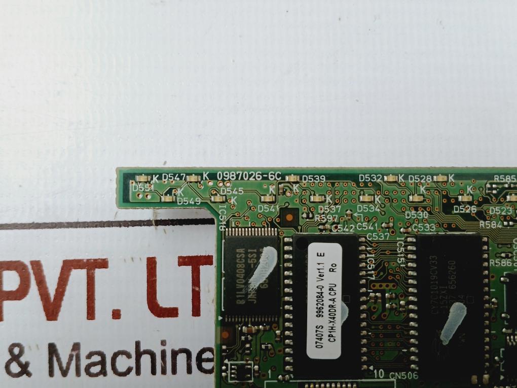 Omron Cp1H-x40Dr-a(1) Pc Board For Plc Cpu Unit Ver 1.1