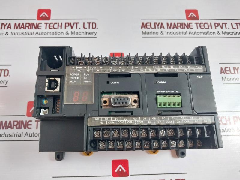 Omron Cp1H-x40Dt-d Programmable Logic Controller 24 In 16 Out
