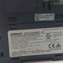 Omron Cp1H-xa40Dt1-d Programmable Logic Controller 24V Dc 50W