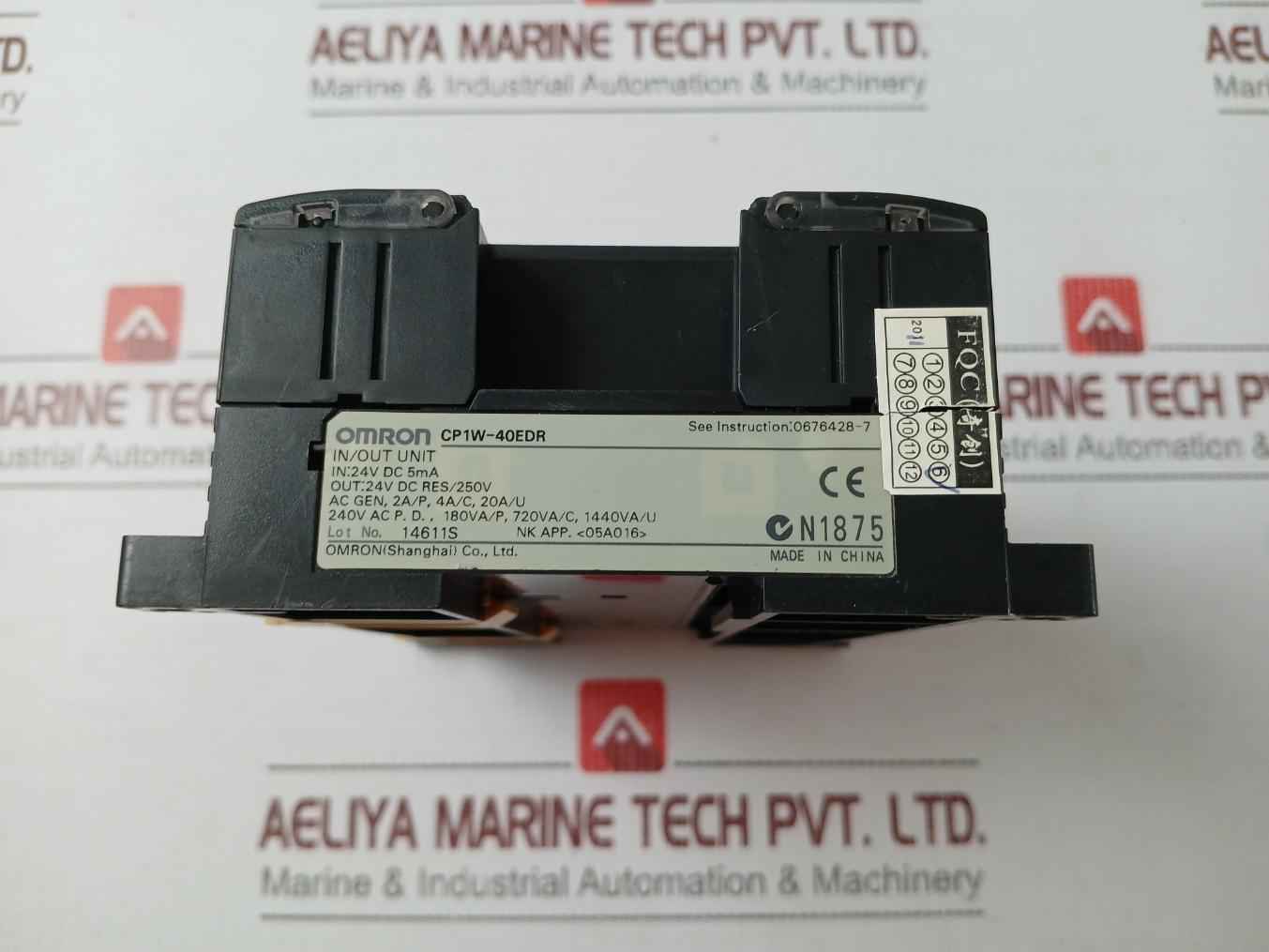 Omron Cp1w-40edr I/o Expansion Module 24v Dc 5ma