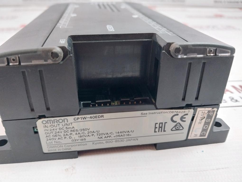 Omron Cp1W-40Edr Programmable Logic Controller Expansion Module 24V Dc 5Ma