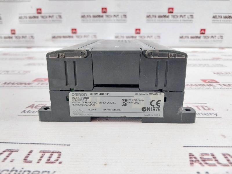 Omron Cp1W-40Edt1 Input/Output Unit 24V Dc 30V Dc 0.3A/P Kcc-rem-omr-cp1W-0002