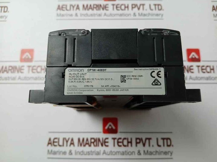 Omron Cp1W-40Edt I/O Expansion Unit 24V Dc 5Ma