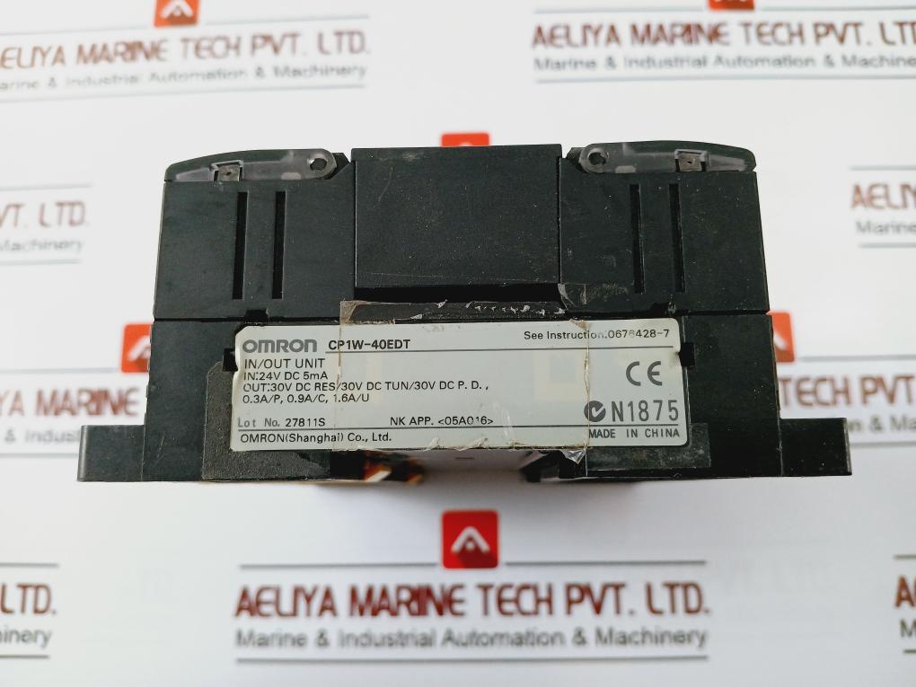 Omron Cp1W-40Edt Plc Expansion Module Input/ Output Unit 24V Dc, 5Ma