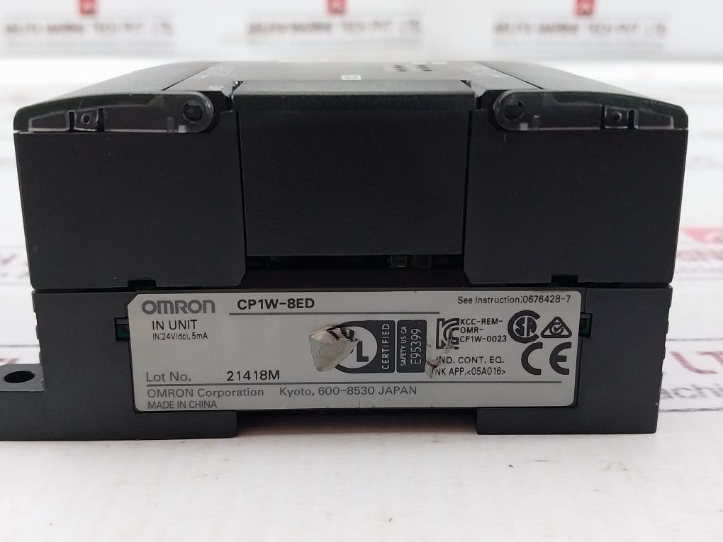 Omron Cp1W-8Ed Plc Input Unit Module 24V Dc 5Ma Kcc-rem-omr-cp1W-0023
