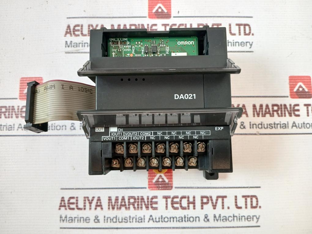 Omron Cp1W-da021 Plc I/O Expansion Unit 1-5V/4-20Ma,0~20Ma Cl.I, Zn.2, Gp Iic