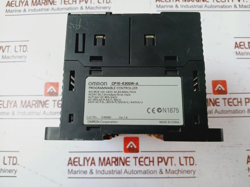 Omron Cp1e-e30dr-a Input Output Expansion Unit 100-240v Ac 50/60hz 70va