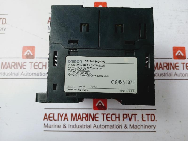 Omron Cp1e-n14dr-a Programmable Controller Cp1l Expansion I/o Unit 24v Dc Res/240v
