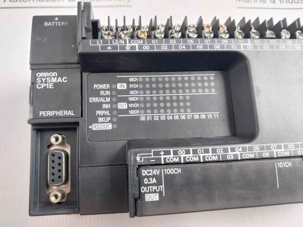 Omron Cp1e-n60sdr-a Plc Module 100-240v Ac, 50/60hz