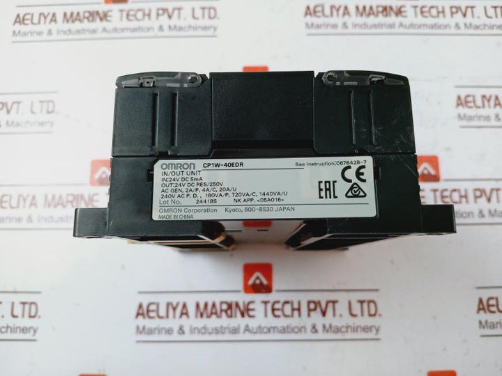 Omron Cp1w-40edr Input Output Expansion Unit 40edr 24vdc Res/250v