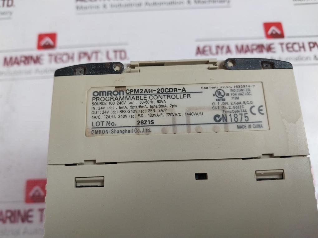 Omron Cpm1-10Cdr-a Position Control Programmable Controller Plc