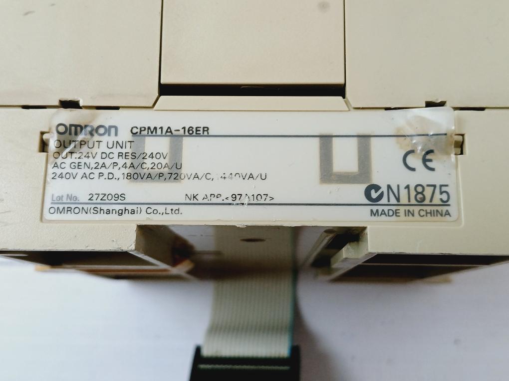 Omron Cpm1A-16Er 16-point Input Output Plc Module, 24V Dc / 240V Ac 2A Per Point