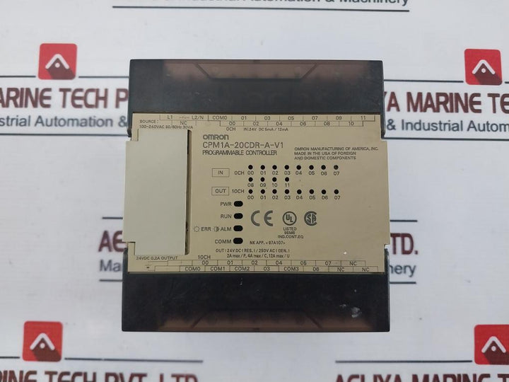 Omron Cpm1A-20Cdr-a-v1 Programmable Controller 24V Dc 5Ma/12Ma