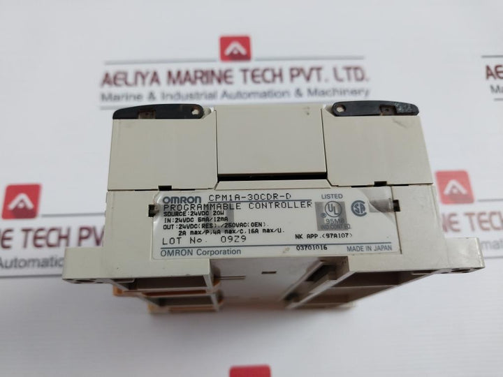 Omron Cpm1A-30Cdr-d Plc I/O Programmable Controller 24Vdc 5Ma/12Ma