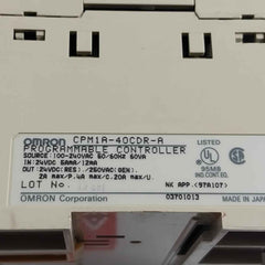 Omron Cpm1a-40cdr-a Programmable Logic Controller 0.3a 100-240vac 50/60hz