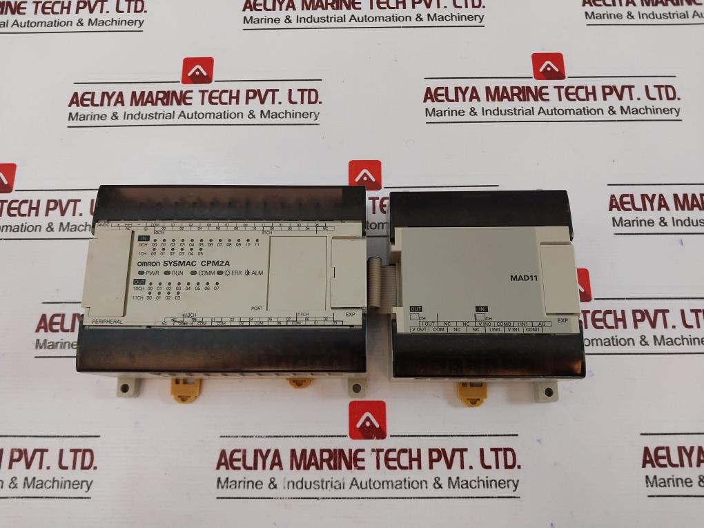 Omron Cpm2a-30cdr-d Sysmac Programmable Controller W/ Mad11 24vdc 20w